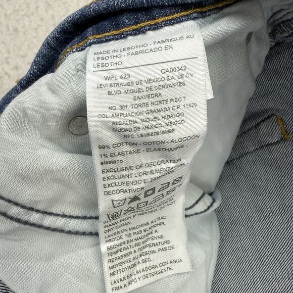 Levis Jeans Mens 42 X 30 Blue Denim S67 Athletic Straight Signature Medium Wash - Picture 9 of 12